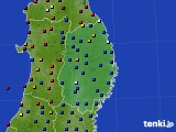 岩手県のアメダス実況(日照時間)(2016年08月27日)