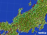 2016年08月28日の北陸地方のアメダス(気温)