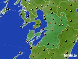 2016年08月28日の熊本県のアメダス(気温)