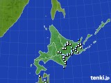 北海道地方のアメダス実況(降水量)(2016年08月29日)