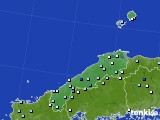 島根県のアメダス実況(降水量)(2016年08月29日)