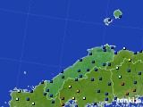 島根県のアメダス実況(日照時間)(2016年08月29日)