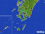 鹿児島県のアメダス実況(日照時間)(2016年08月29日)