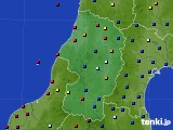 山形県のアメダス実況(日照時間)(2016年08月29日)