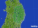 2016年08月29日の岩手県のアメダス(風向・風速)
