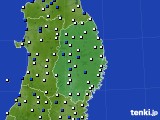 岩手県のアメダス実況(風向・風速)(2016年08月29日)