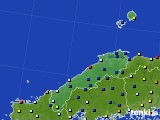 島根県のアメダス実況(日照時間)(2016年08月30日)