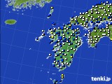 九州地方のアメダス実況(風向・風速)(2016年08月30日)
