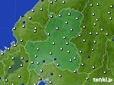 岐阜県のアメダス実況(風向・風速)(2016年08月30日)