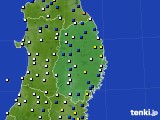 2016年08月30日の岩手県のアメダス(風向・風速)