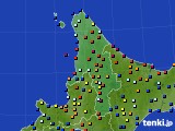 2016年08月31日の道北のアメダス(日照時間)