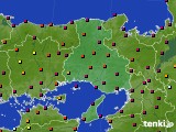 兵庫県のアメダス実況(日照時間)(2016年08月31日)