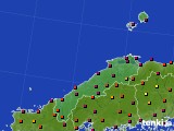 島根県のアメダス実況(日照時間)(2016年08月31日)