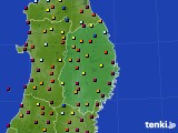 2016年08月31日の岩手県のアメダス(日照時間)