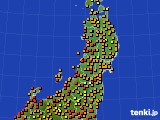 2016年08月31日の東北地方のアメダス(気温)