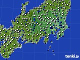 関東・甲信地方のアメダス実況(風向・風速)(2016年08月31日)