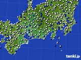 2016年08月31日の東海地方のアメダス(風向・風速)