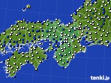 2016年08月31日の近畿地方のアメダス(風向・風速)