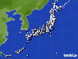 2016年08月31日のアメダス(風向・風速)