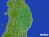 2016年08月31日の岩手県のアメダス(風向・風速)