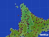 2016年09月01日の道北のアメダス(日照時間)