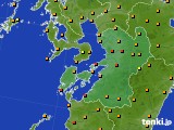 2016年09月01日の熊本県のアメダス(気温)