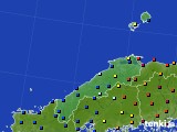 島根県のアメダス実況(日照時間)(2016年09月02日)