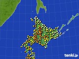 2016年09月02日の北海道地方のアメダス(気温)