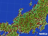 2016年09月03日の北陸地方のアメダス(気温)