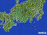 2016年09月03日の東海地方のアメダス(風向・風速)