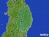 岩手県のアメダス実況(風向・風速)(2016年09月03日)