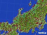 2016年09月04日の北陸地方のアメダス(気温)