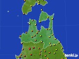 2016年09月04日の青森県のアメダス(気温)