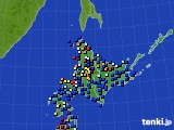2016年09月05日の北海道地方のアメダス(日照時間)
