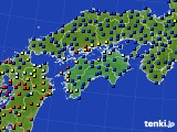 四国地方のアメダス実況(日照時間)(2016年09月05日)