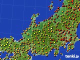 2016年09月05日の北陸地方のアメダス(気温)