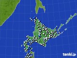 北海道地方のアメダス実況(降水量)(2016年09月06日)