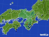 近畿地方のアメダス実況(降水量)(2016年09月06日)