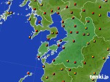 2016年09月06日の熊本県のアメダス(気温)