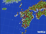 九州地方のアメダス実況(気温)(2016年09月07日)