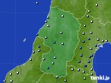 山形県のアメダス実況(降水量)(2016年09月08日)