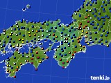 近畿地方のアメダス実況(日照時間)(2016年09月08日)