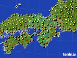 近畿地方のアメダス実況(気温)(2016年09月08日)