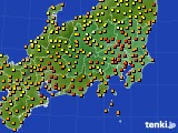 2016年09月09日の関東・甲信地方のアメダス(気温)