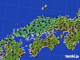 2016年09月10日の中国地方のアメダス(日照時間)