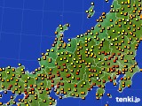 2016年09月10日の北陸地方のアメダス(気温)
