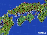 四国地方のアメダス実況(日照時間)(2016年09月11日)