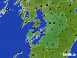 2016年09月11日の熊本県のアメダス(気温)