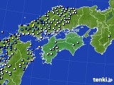四国地方のアメダス実況(降水量)(2016年09月12日)