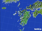 九州地方のアメダス実況(降水量)(2016年09月12日)